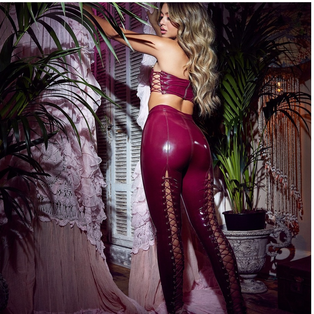 Oh prolly red leather outfit set Size 2